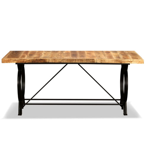Rustika Rowe - Dining Table Solid Rough Mango Wood 180 cm