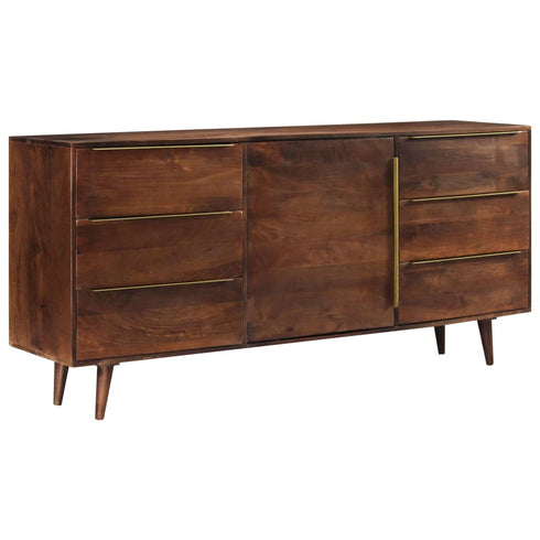 Swen Studio - Sideboard with 6 Drawers 175x40x82 cm Solid Mango Wood