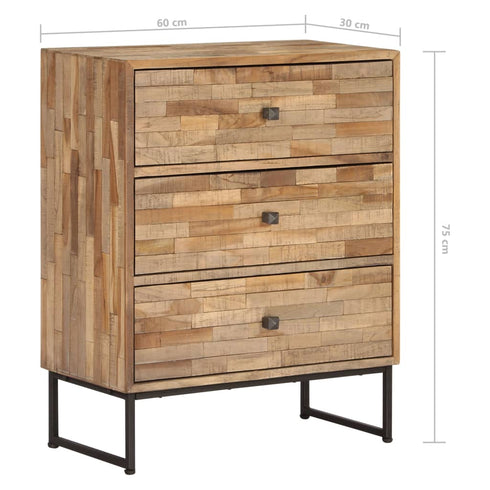 Rustika Rowe - Sideboard Set 2 Pieces Reclaimed Teak Wood