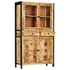 Rustika Rowe - Highboard 100x40x175 cm Solid Mango Wood