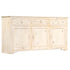 Rustika Rowe - Sideboard White 160x40x80 cm Solid Mango Wood
