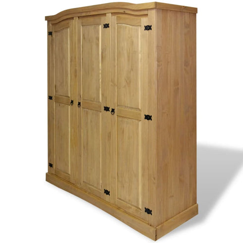 Maison Madeleine - Wardrobe Mexican Pine Corona Range 3 Doors