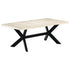 Rustika Rowe - Dining Table White 200x100x75 cm Solid Mango Wood