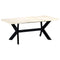 Rustika Rowe - Dining Table White 180x90x75 cm Solid Mango Wood