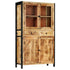 Rustika Rowe - Highboard 100x40x175 cm Solid Mango Wood