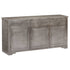 Rustika Rowe - Sideboard Grey 160x40x80 cm Solid Mango Wood