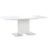 Swen Studio - Extendable Dining Table High Gloss White 180x90x76 cm MDF