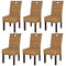 Swen Studio - Dining Chair 6 pcs Kubu Rattan Mango Wood
