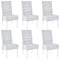 Swen Studio - Dining Chairs 6 pcs Light Brown Kubu Rattan and Mango Wood(3x246654)