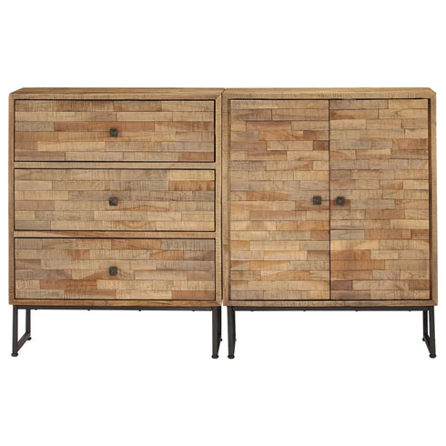 Rustika Rowe - Sideboard Set 2 Pieces Reclaimed Teak Wood