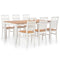 Maison Madeleine - 7 Piece Dining Set Solid Oak Wood