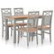 Maison Madeleine - 5 Piece Dining Set Solid Oak Wood