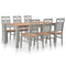 Maison Madeleine - 7 Piece Dining Set Solid Oak Wood