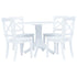 Maison Madeleine - 5 Piece Dining Set Solid Rubber Wood White