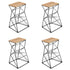 Swen Studio - Bar Stools 4 pcs Solid Mango Wood