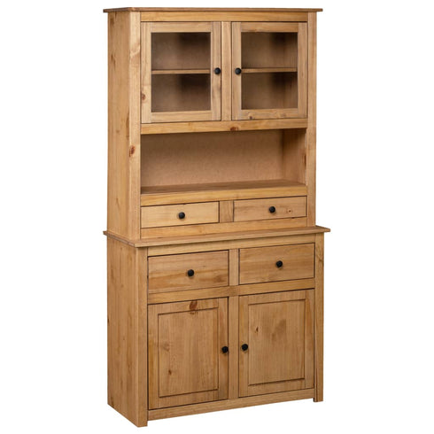Rustika Rowe - Highboard 93x40.5x180 cm Solid Pine Panama Range