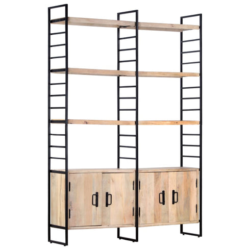 Rustika Rowe - 4Tier Bookcase 124x30x180 cm Solid Mango Wood
