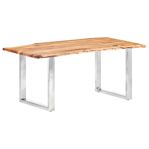 Rustika Rowe - Dining Table with Live Edges Solid Acacia Wood 200 cm 3.8 cm