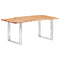 Rustika Rowe - Dining Table with Live Edges Solid Acacia Wood 200 cm 3.8 cm
