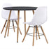 Swen Studio - 3 Piece Dining Set Plastic White