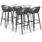 Swen Studio - 5 Piece Bar Set White and Grey