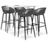 Swen Studio - 5 Piece Bar Set White and Grey