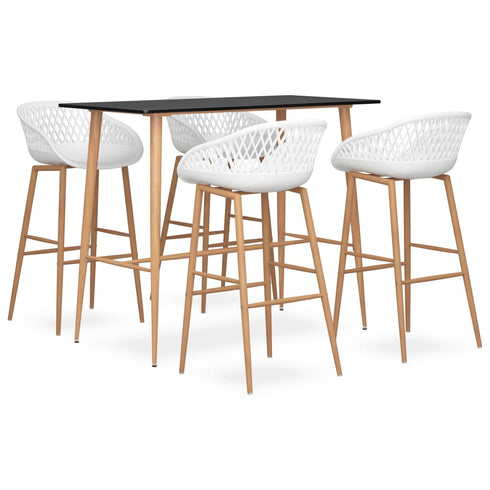 Swen Studio - 5 Piece Bar Set Black and White