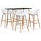 Swen Studio - 5 Piece Bar Set Black and White