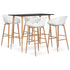 Swen Studio - 5 Piece Bar Set Black and White