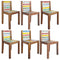 Rustika Rowe - Dining Chairs 6 pcs Solid Reclaimed Wood (326179+326180)