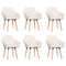 Swen Studio - Dining Chairs 6 pcs Cream Fabric (UK/IE/FI/NO only) (3x331493)