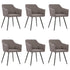 Swen Studio - Dining Chairs 6 pcs Taupe Fabric (UK/IE/FI/NO only) (3x331523)