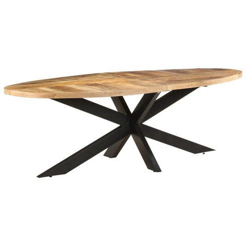 Rustika Rowe - Dining Table 240x100x75 cm Rough Mango Wood