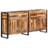 Rustika Rowe - Sideboard 172x35x80 cm Solid Acacia Wood with Sheesham Finish