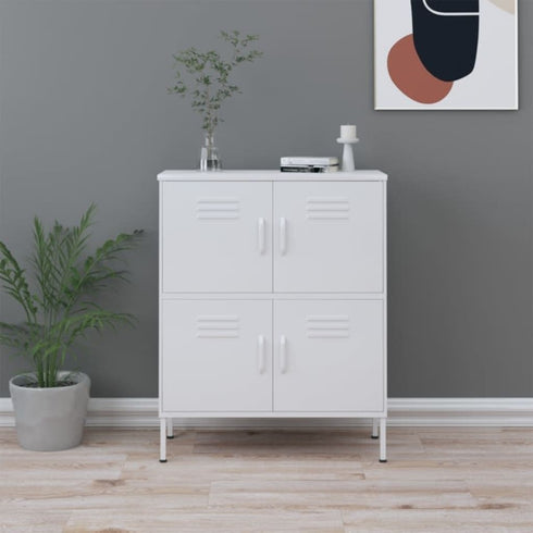 Lady Jillian - Storage Cabinet White 80x35x101,5 cm Steel - Model 1