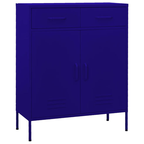 Lady Jillian - Storage Cabinet Navy Blue 80x35x101,5 cm Steel - Model 2