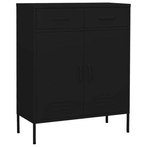 Lady Jillian - Storage Cabinet Black 80x35x101,5 cm Steel - Model 2