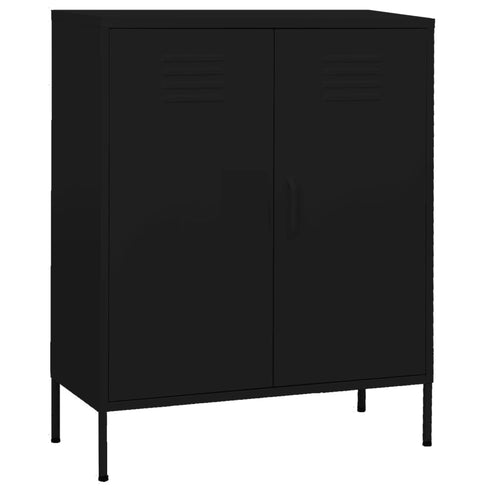 Lady Jillian - Storage Cabinet Black 80x35x101,5 cm Steel - Model 3