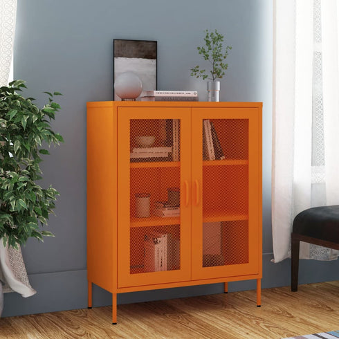 Lady Jillian - Storage Cabinet Orange 80x35x101,5 cm Steel - Model 4