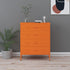 Lady Jillian - Chest of Drawers Orange 80x35x101,5 cm Steel
