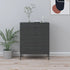Lady Jillian - Chest of Drawers Anthracite 80x35x101,5 cm Steel