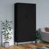 Lady Jillian - Wardrobe Black 90x50x180 cm Steel