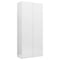 Swen Studio - Storage Cabinet High Gloss White 80x35.5x180 cm Chipboard