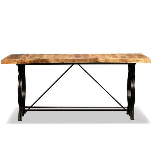 Rustika Rowe - Dining Table Solid Rough Mango Wood 180 cm