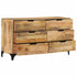 Rustika Rowe - Drawer Cabinet Solid Mango Wood 140x45x80 cm