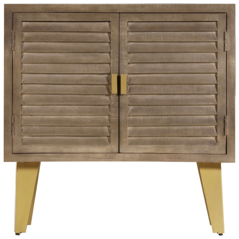 Rustika Rowe - Sideboard 80x35x80 cm Solid Mango Wood and Cast Iron