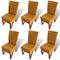 Swen Studio - Dining Chairs 6 pcs Brown Natural Rattan