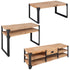 Rustika Rowe - Three Piece Living Room Furniture Set Solid Acacia Wood
