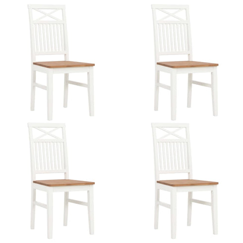 Maison Madeleine - 5 Piece Dining Set Solid Oak Wood