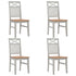 Maison Madeleine - 5 Piece Dining Set Solid Oak Wood